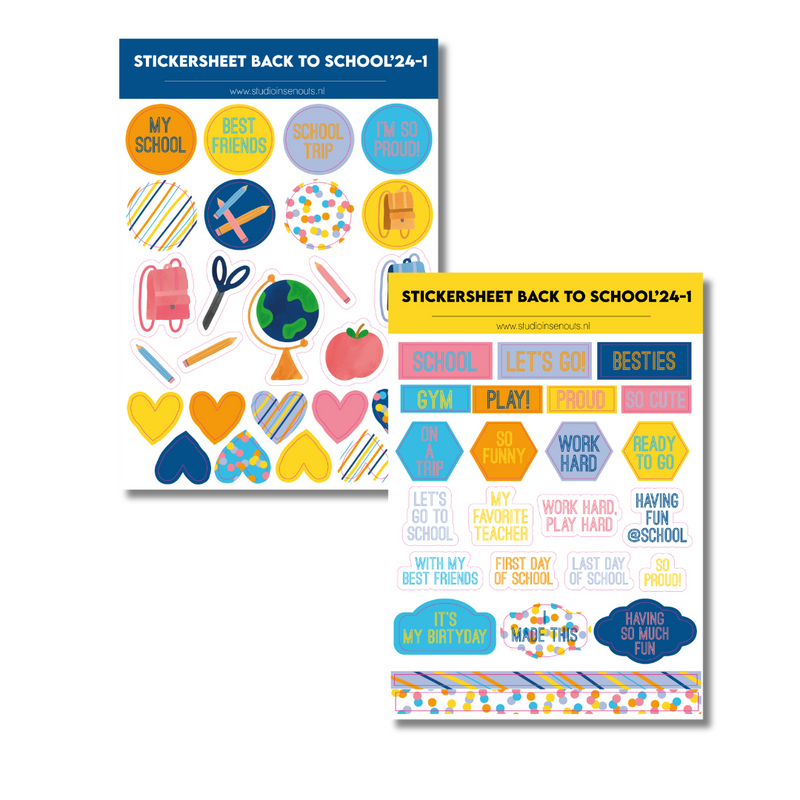 Set van 2 stickervellen | Back2School 2024