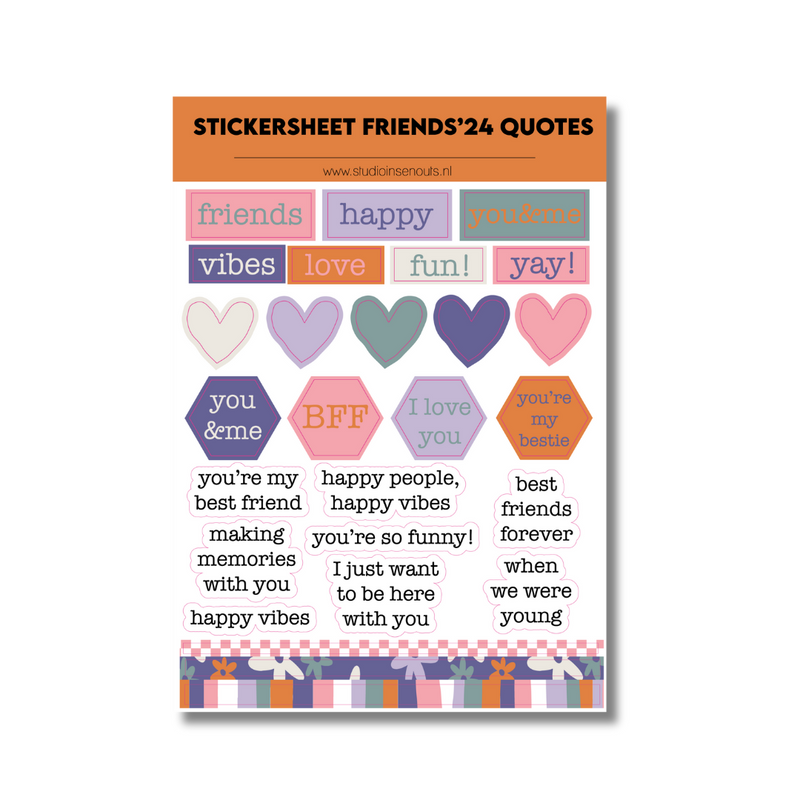 Stickervel Quotes | Friends 2024