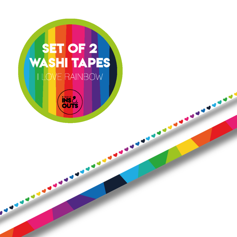 Set van 2 washi tapes | Rainbow 2.0