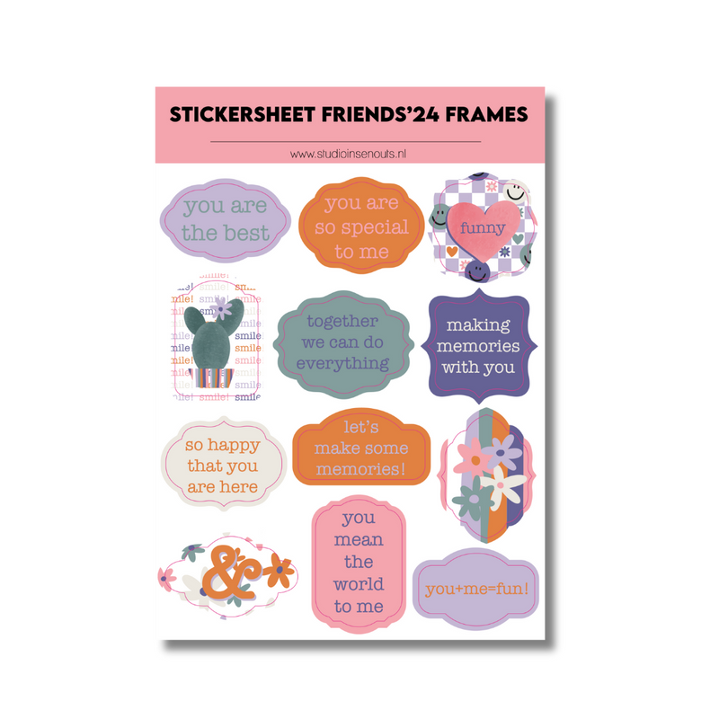 Stickervel Frames | Friends 2024