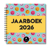Jaarboek 2026 | Invulboek 2026 | Fotoboek Jaarboek | Smileys Verschillende Kleuren