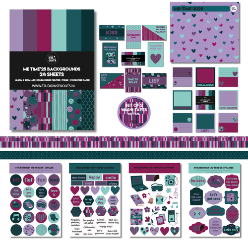 Tabblad voor je opbergdoos | Me-Time'25