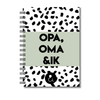 Invulboek Opa, Oma & Ik | Herinneringenboek Met Opa & Oma | Dots Groen
