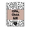 Invulboek Opa, Oma & Ik | Herinneringenboek Met Opa & Oma | Dots Sand
