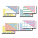 Quote tickets | PASTEL | set of 24 double-sided tickets too