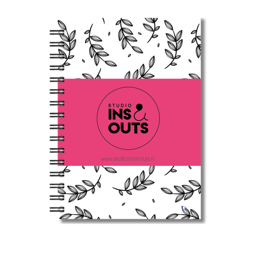 Plakboek A5 Op Maat | Fotoboek Eigen Tekst | Gepersonaliseerd Scrapbook | A5 - 14,9x21cm | Botanical Roze