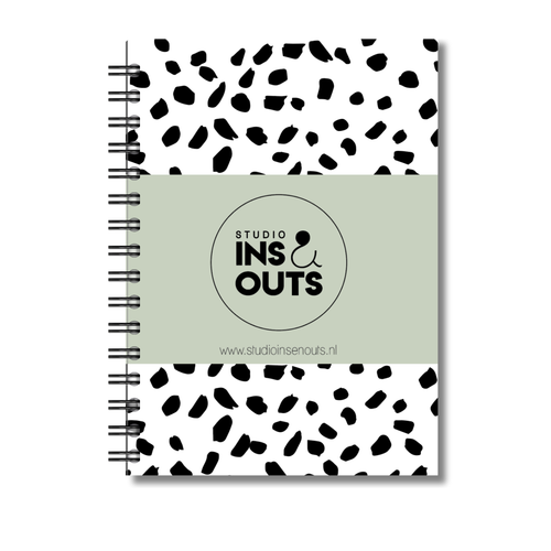 Plakboek A5 Op Maat | Fotoboek Eigen Tekst | Gepersonaliseerd Scrapbook | A5 - 14,9x21cm | Dots Groen