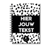 Plakboek A5 Op Maat | Fotoboek Eigen Tekst | Gepersonaliseerd Scrapbook | A5 - 14,9x21cm | Dots Zwart
