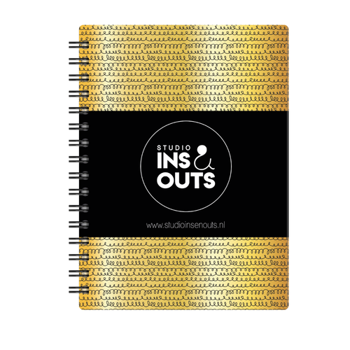 Plakboek A5 Op Maat | Fotoboek Eigen Tekst | Gepersonaliseerd Scrapbook | A5 - 14,9x21cm | Goud Spiraal