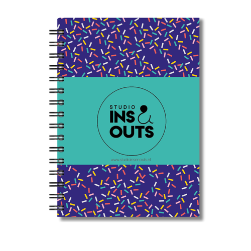 Plakboek A5 Op Maat | Fotoboek Eigen Tekst | Gepersonaliseerd Scrapbook | A5 - 14,9x21cm | Confetti