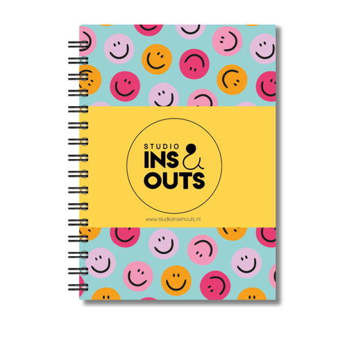 Plakboek A5 Op Maat | Fotoboek Eigen Tekst | Gepersonaliseerd Scrapbook | A5 - 14,9x21cm | Smileys