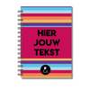 Plakboek A5 Op Maat | Fotoboek Eigen Tekst | Gepersonaliseerd Scrapbook | A5 - 14,9x21cm | Strepen