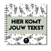 Plakboek Op Maat | Fotoboek Eigen Tekst | Gepersonaliseerd Scrapbook | Vierkant 21x21cm | Botanical Groen