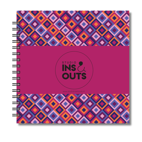 Plakboek Op Maat | Fotoboek Eigen Tekst | Gepersonaliseerd Scrapbook | Vierkant 21x21cm | Ruitjes