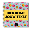 Plakboek Op Maat | Fotoboek Eigen Tekst | Gepersonaliseerd Scrapbook | Vierkant 21x21cm | Smileys