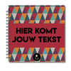 Plakboek Op Maat | Fotoboek Eigen Tekst | Gepersonaliseerd Scrapbook | 21x21cm | Driehoekjes