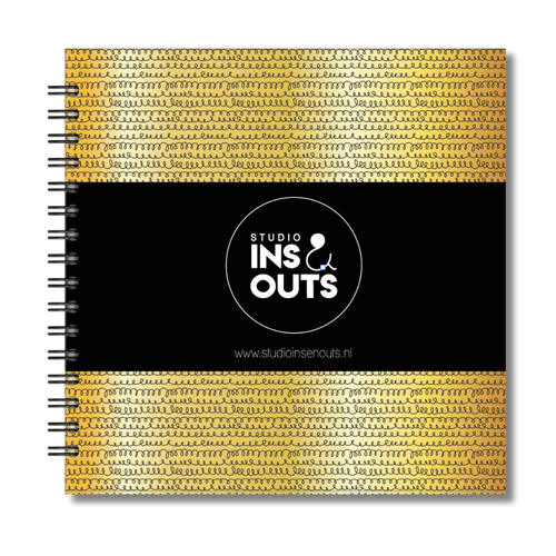 Plakboek Op Maat | Fotoboek Eigen Tekst | Gepersonaliseerd Scrapbook | Vierkant 21x21cm | Goud Spiraal