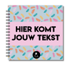 Plakboek Op Maat | Fotoboek Eigen Tekst | Gepersonaliseerd Scrapbook | Vierkant 21x21cm | Takjes