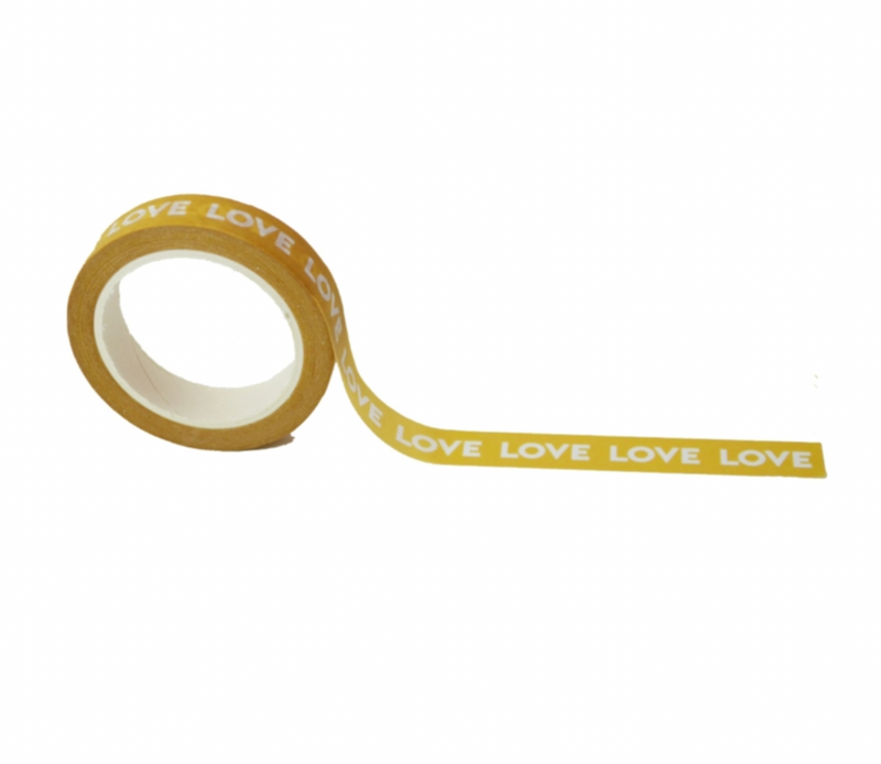 Washi Tape | Yellow LOVE