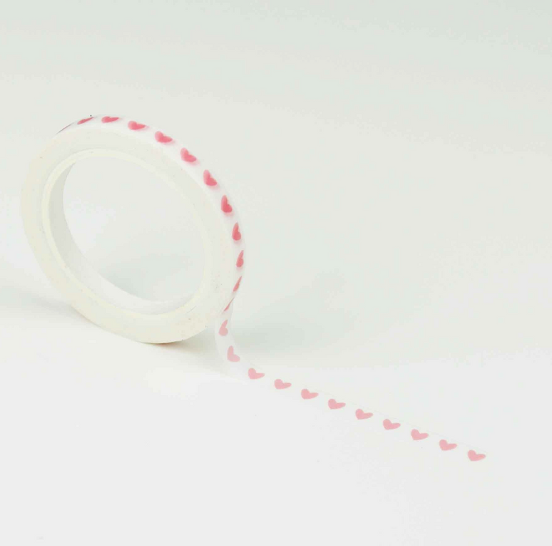 Washi tape | Mini pink hearts