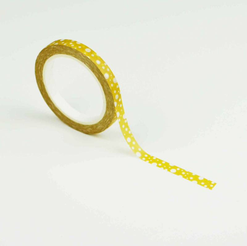 Washi tape | Yellow bubbles