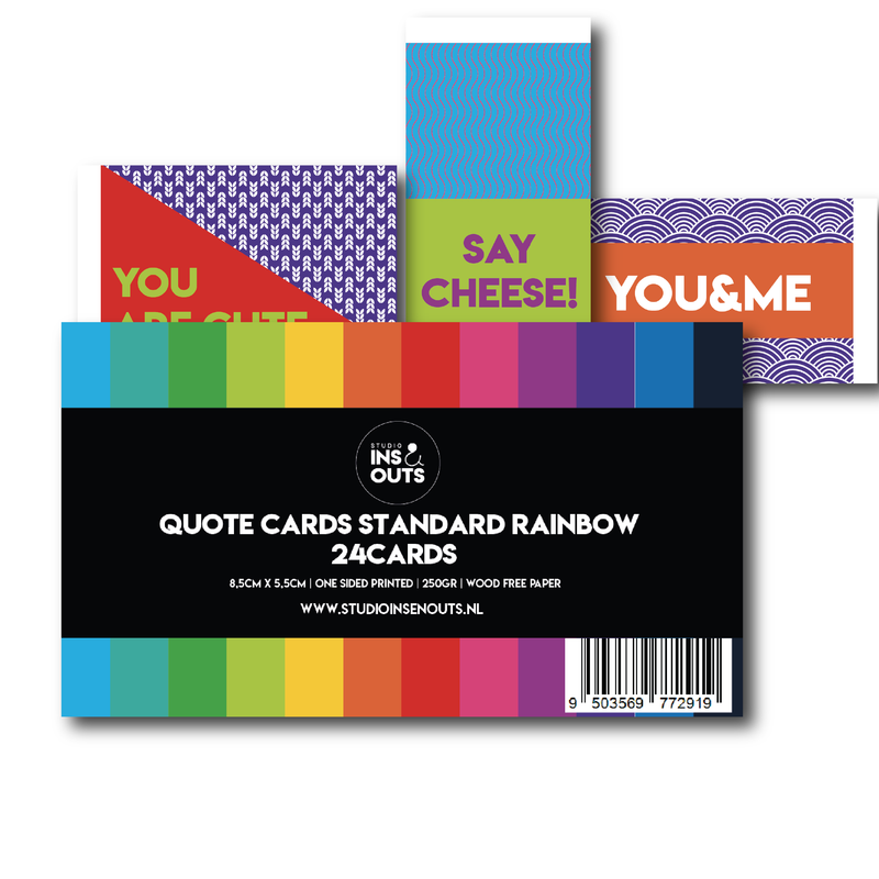 Quote cards | Rainbow | set of 24 double-sided cards