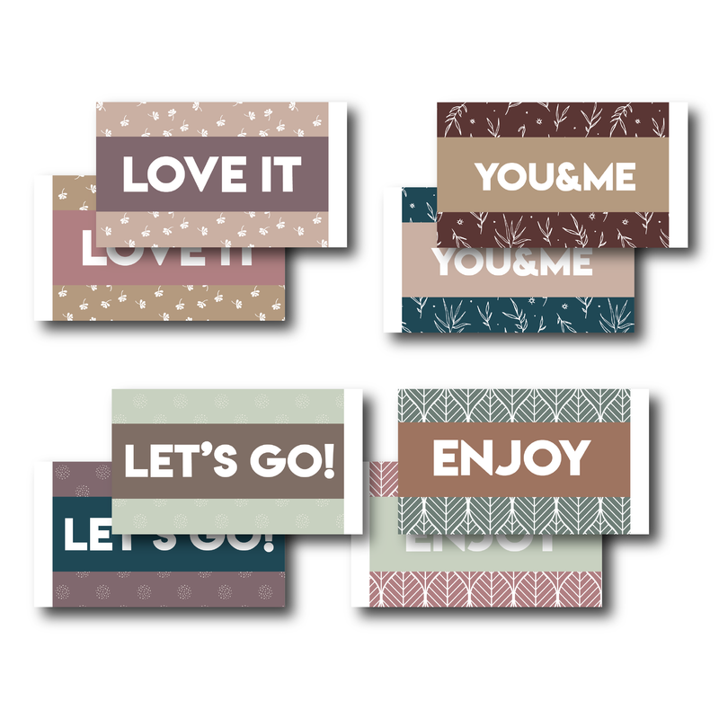 Quote cards | Botanical | set of 24 double-sided cards