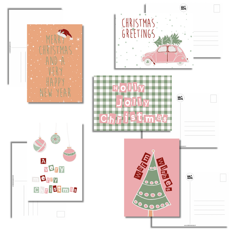 Set of 5 Christmas cards | Christmas 2023