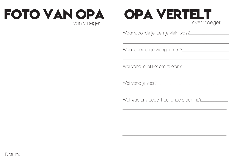 Invulboek voor opa & oma | sand