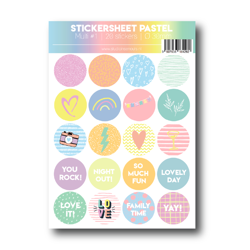 Sticker sheet Pastel