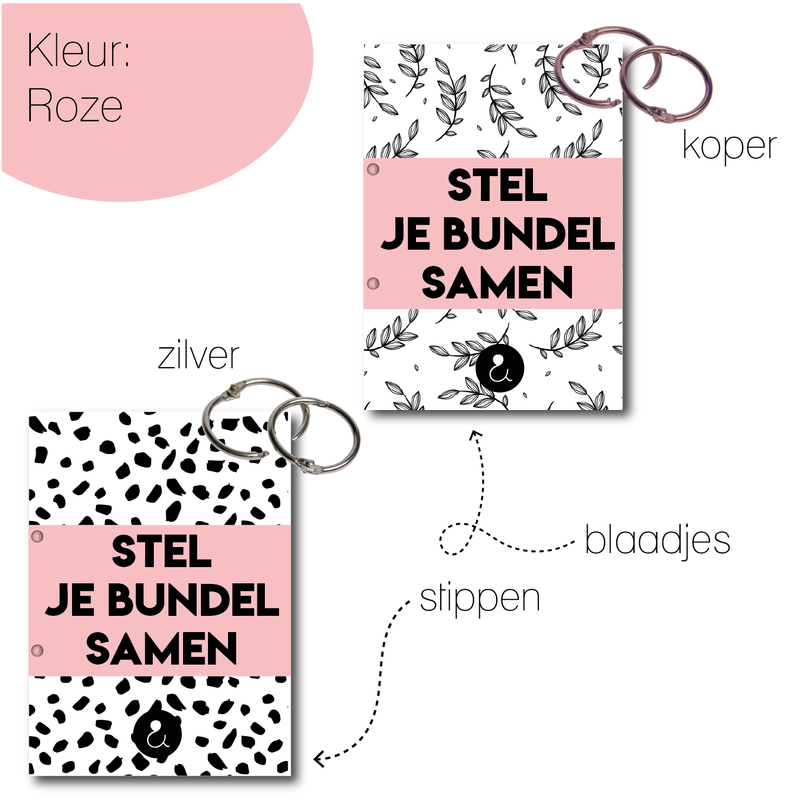 Stel je eigen A4 bewaarbundel samen | Pastel stijl